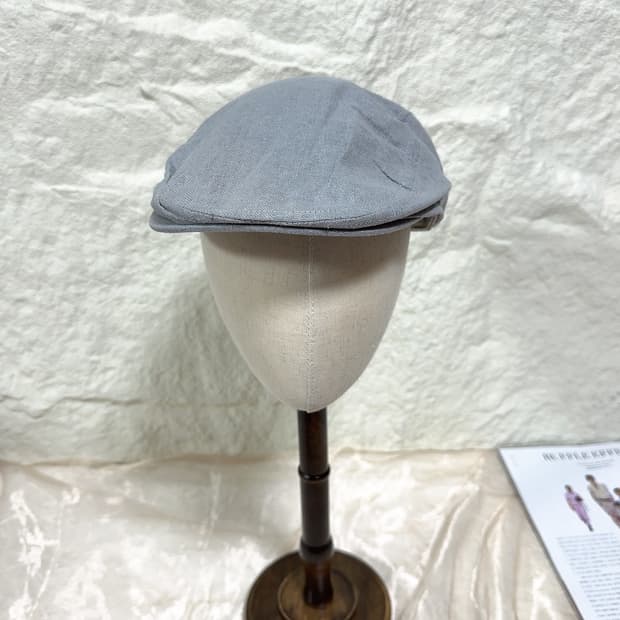 빈티지 프랑스 수입 면마 앞모자 헌팅캡