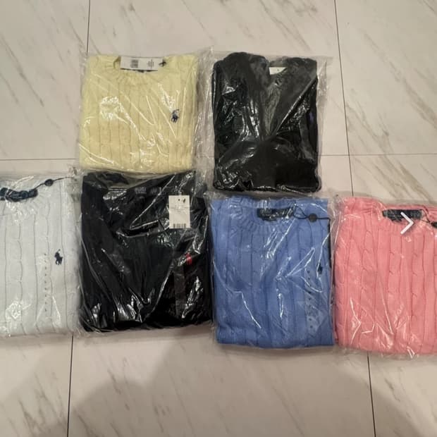 🔥[정품/새상품]🔥폴로 랄프로렌 여성 라운드 긴팔니트