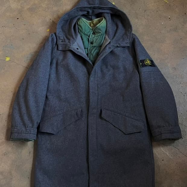 스톤아일랜드 아카이브 s 사이즈 코트 그린엣지 와펜