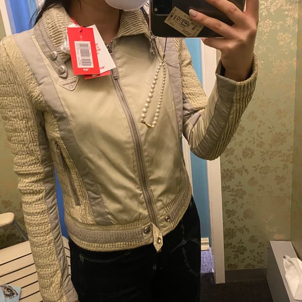 디젤 라이트 쉘 패널 자켓