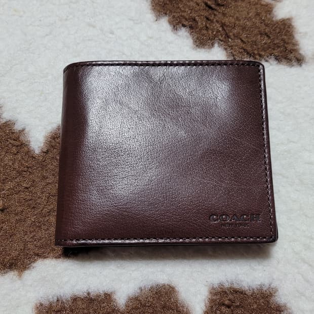 COACH 올드 코치 남성용 가죽 반지갑(새제품)