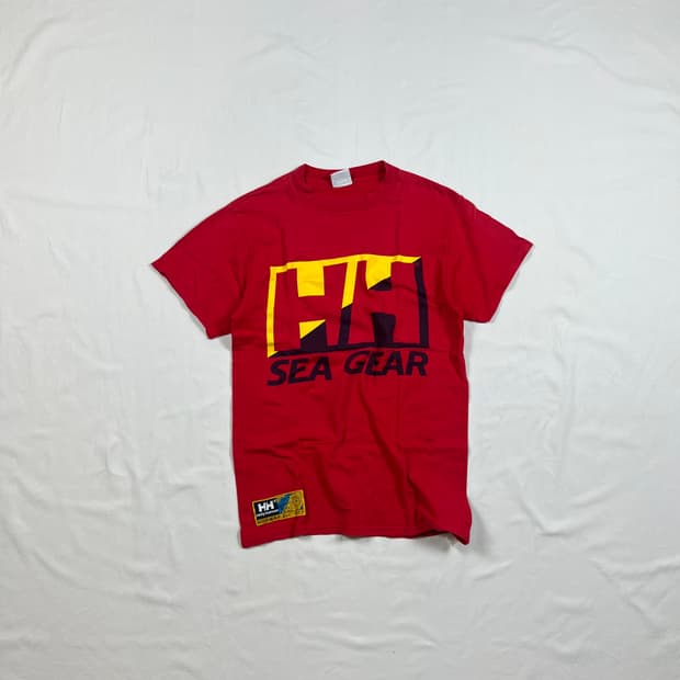 90‘s 헬리한센 sea gear hh 로고 반팔티