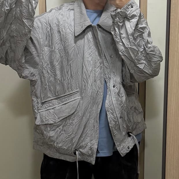 언어펙티드 오버사이즈드 크링클 자켓