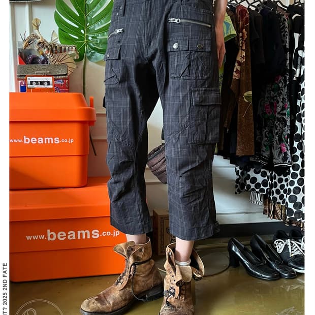 00s Mossimo Gothic Check Cargo Shorts