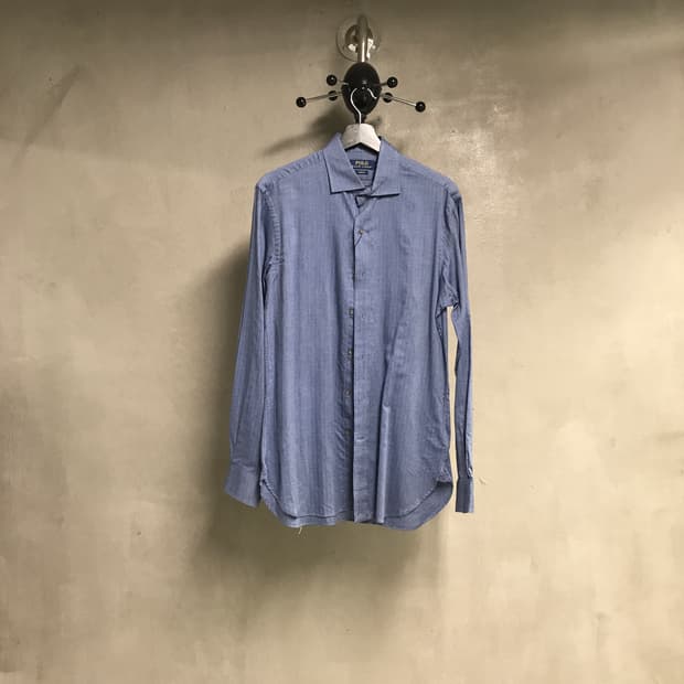 폴로 랄프로렌 솔리드 셔츠 블루 39