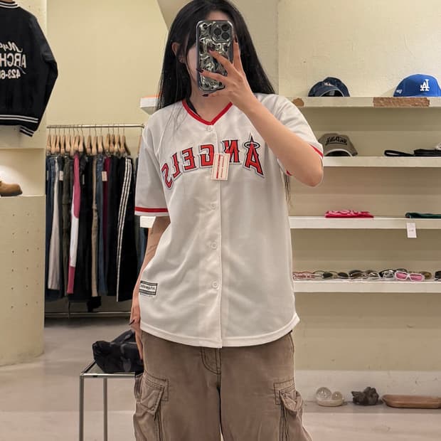 마제스틱 LA 애인절스 야구 유니폼 U1222