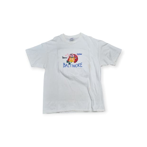 빈티지 자수 반팔 티셔츠