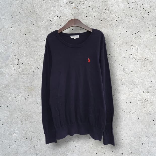 폴로 아센 네이비 니트 (100/L)