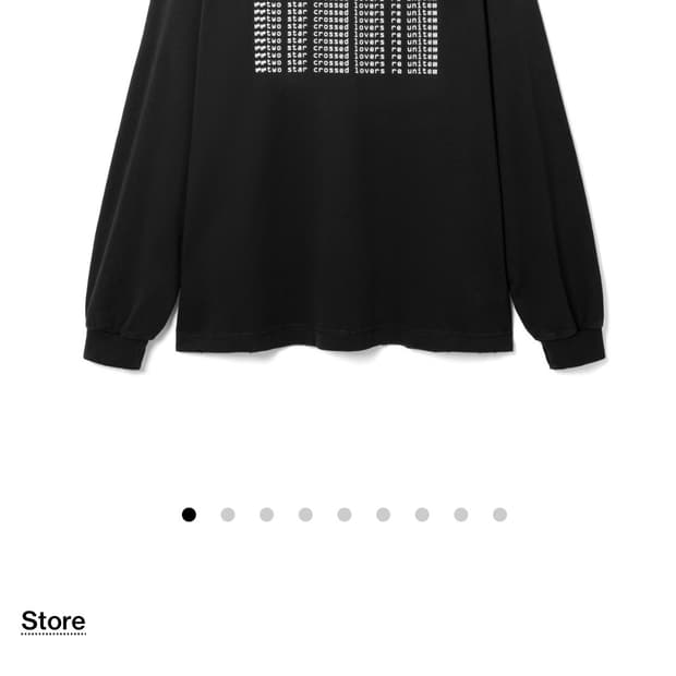 서울 오버사이즈드 롱슬리브 WASHED BLACK