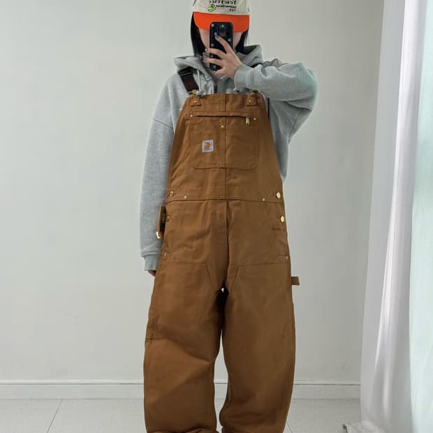 칼하트 브라운 오버롤 