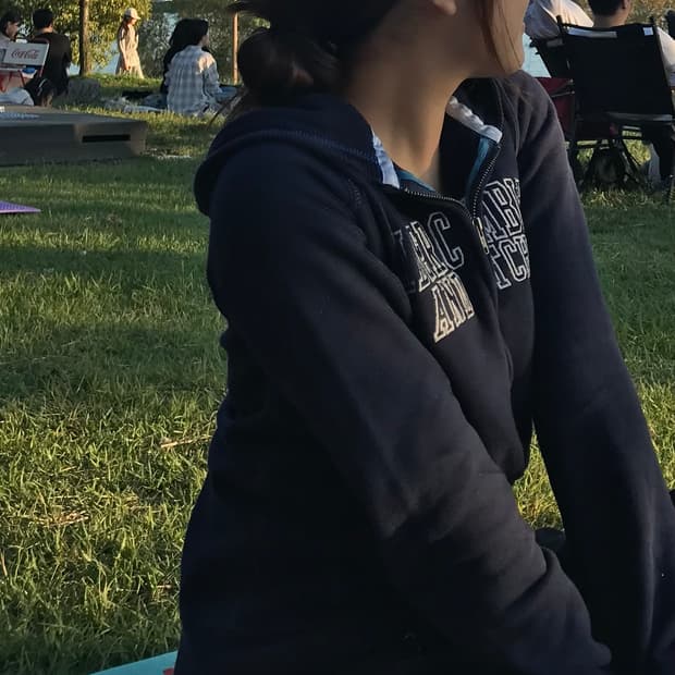 아베크롬비 네이비 후드 반집업