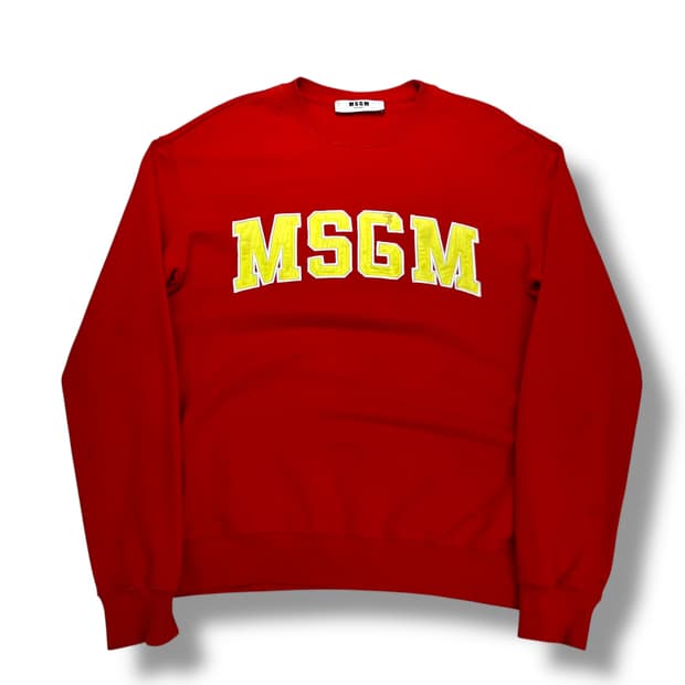 100 MSGM 스펠아웃 맨투맨