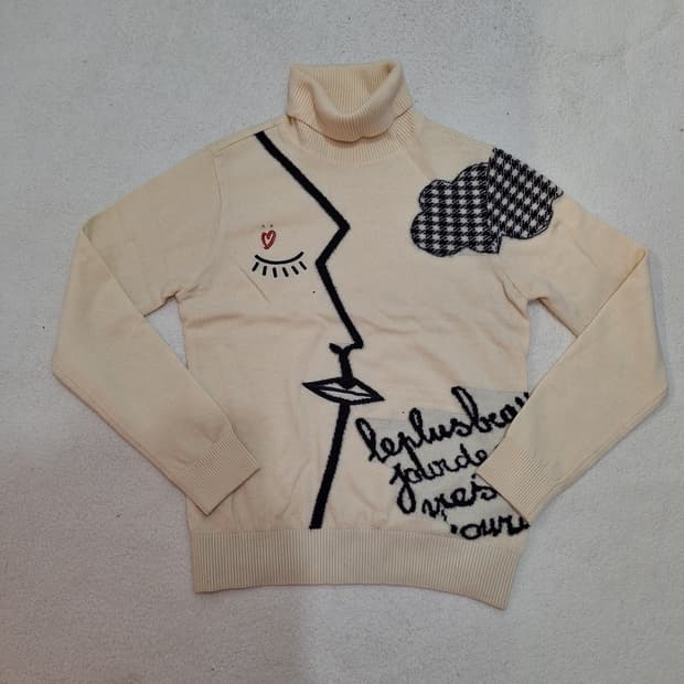 까스텔바작  모100%  터들넥95