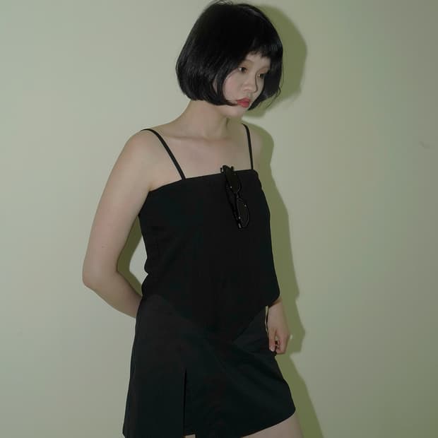 AugustCloud_Minimal Wrap Skort_Black