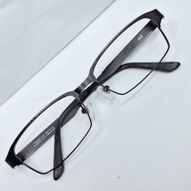 Joff 조프 ZP12007S 블랙 스퀘어 경량 안경테 안경/일본 수입 
