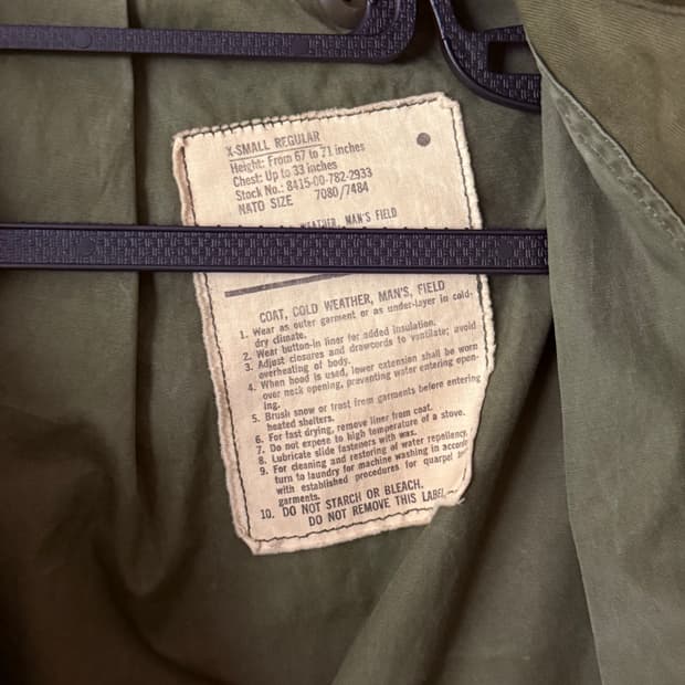 M65 field jacket original (남성 s-m, 여성 m)