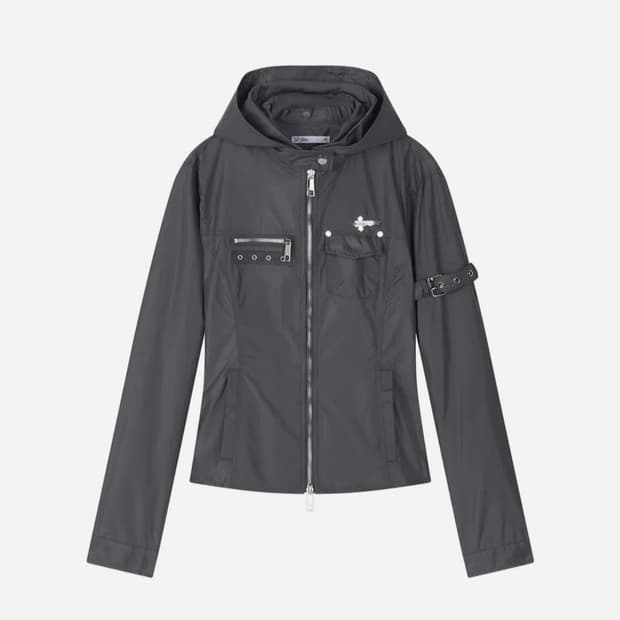 일리오 바람막이 재킷 Charcoal Biker windbreaker j