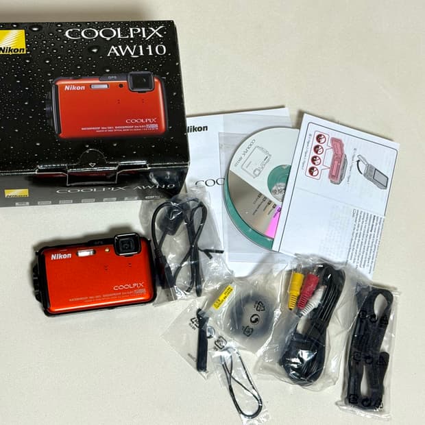 니콘 쿨픽스 AW110 오렌지