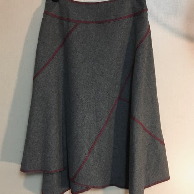 코바 빈티지 울 롱스커트