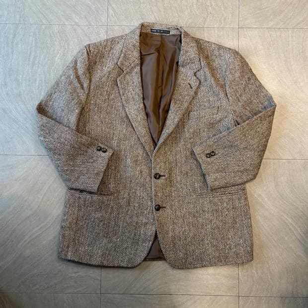 빈티지 해리스트위드 울 자켓