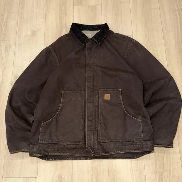 칼하트 쉐르파 J164 디트로이트 자켓 다크브라운