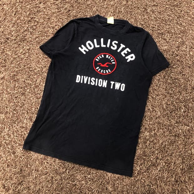 M 홀리스터 로고 반팔 티셔츠