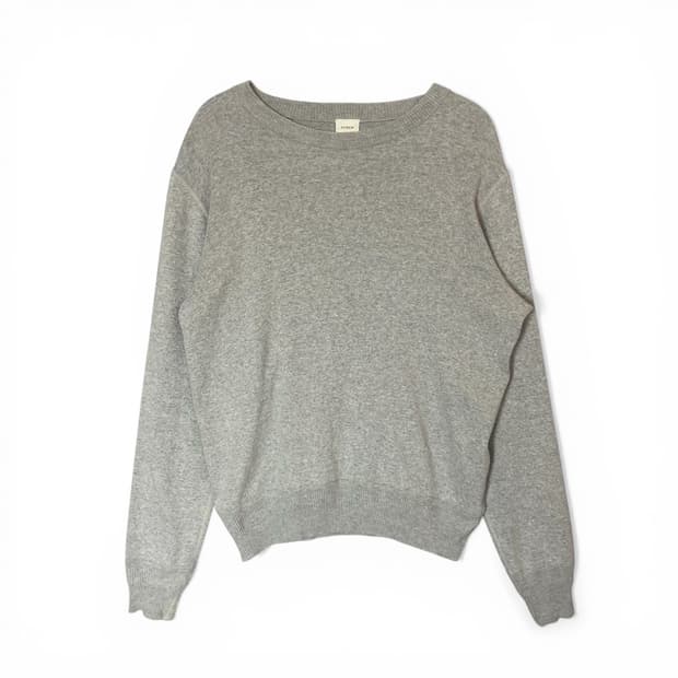 야에카 스톡 그레이 니트 스웨터 M