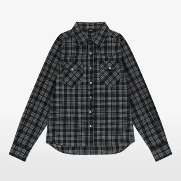 아캄 웨스턴 체크셔츠 1사이즈