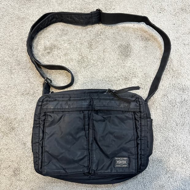 포터 요시다 포터 탱커 블랙 숄더백L