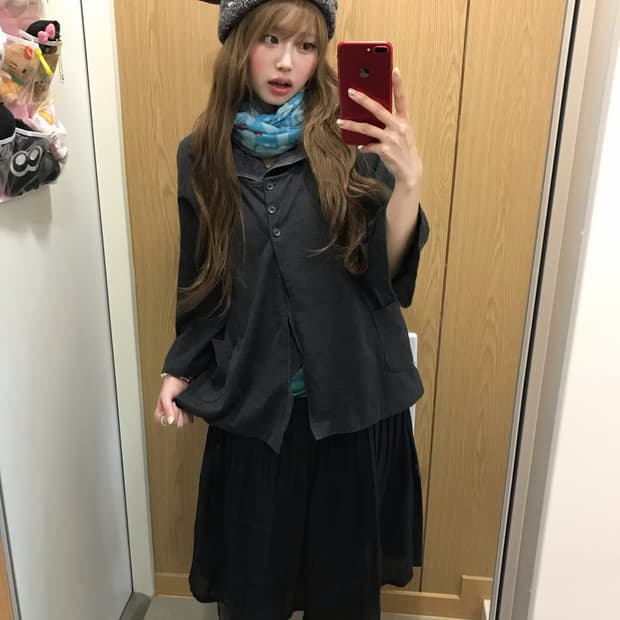 네코 니혼진 모리걸 일본소녀 컬러포인트 봄 코디세트