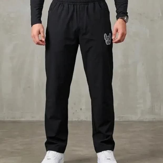 라이프워크 프렌치불독 블랙 팬츠 F