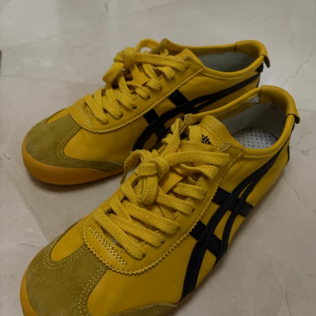 오니츠카 타이거 멕시코 66 옐로우 블랙 270