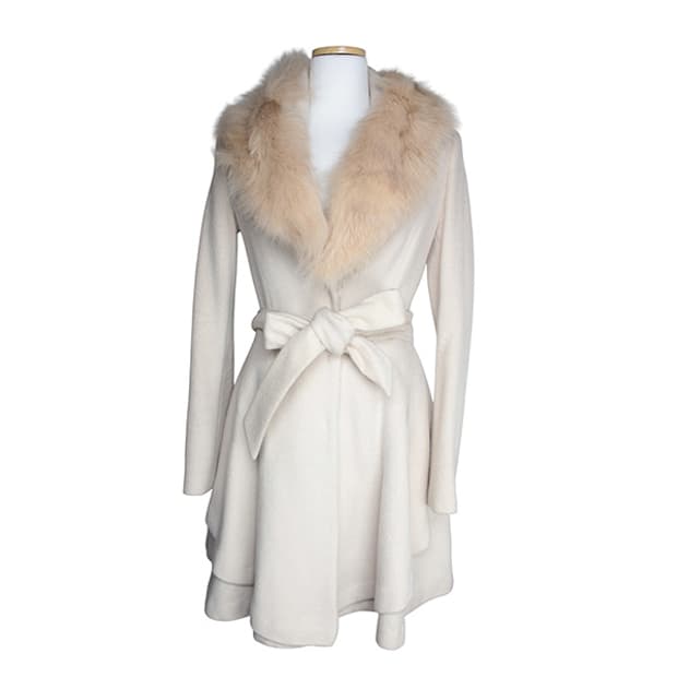 에고이스트 베이지 울 혼방 코트 44, 55