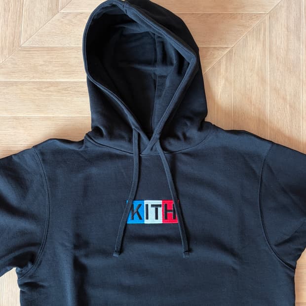 Kith 파리 박스로고 후드 XS