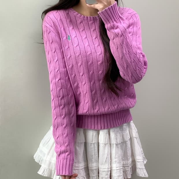 폴로 코튼 니트