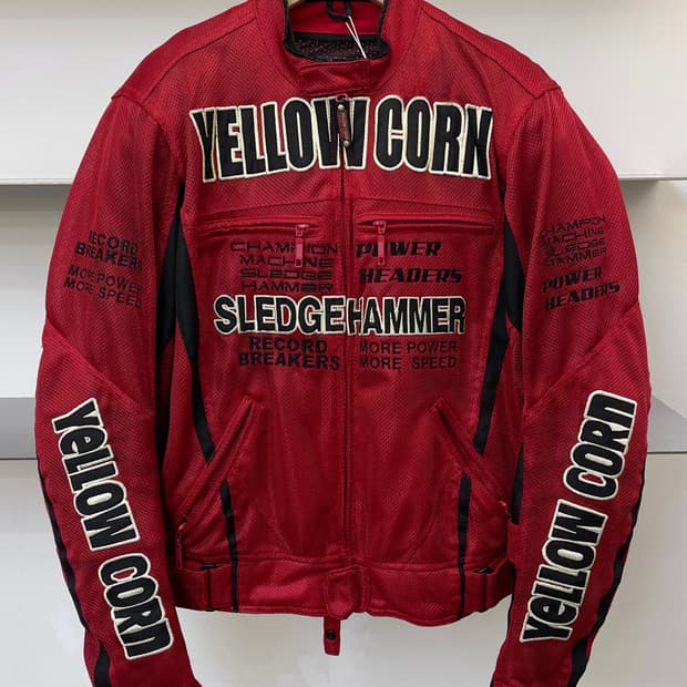 옐로우콘 90s B.R.P 레이싱 메쉬드 자켓