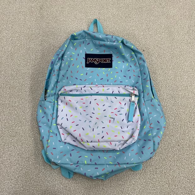 [실측확인] 잔스포츠 스프링클패턴 슈퍼 브레이크 백팩 가방 0119M1