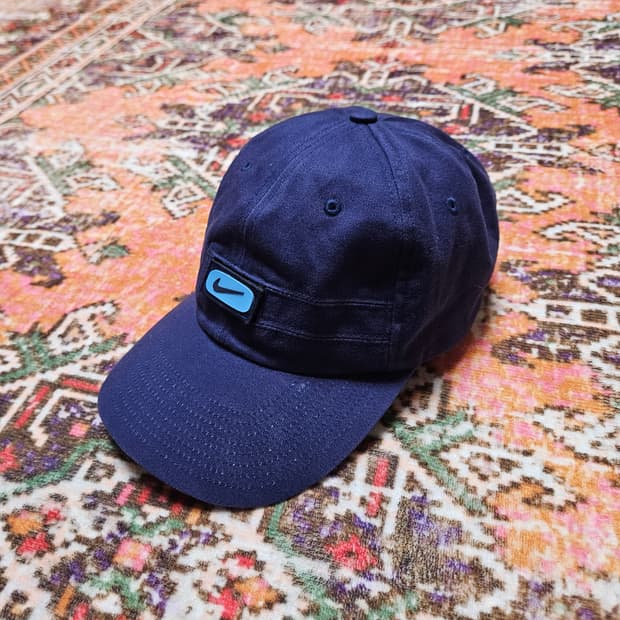 90s 나이키 벨크로 스우시 볼캡 네이비