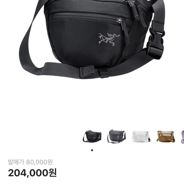 아크테릭스 맨티스2 웨이스트팩 블랙