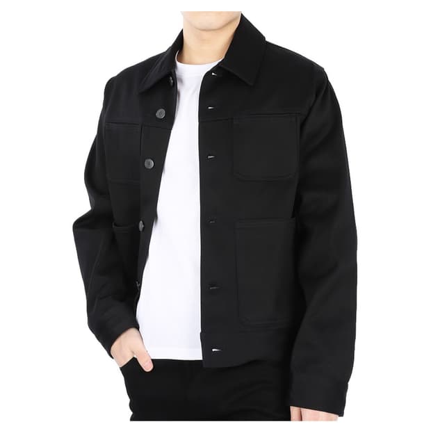 아미 크롭 워크웨어 트러커자켓