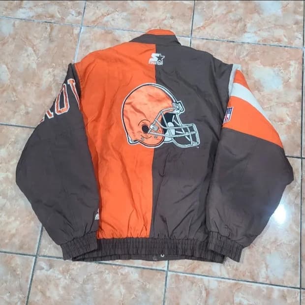 STARTER 클리블랜드 브라운스 올드스쿨 점퍼