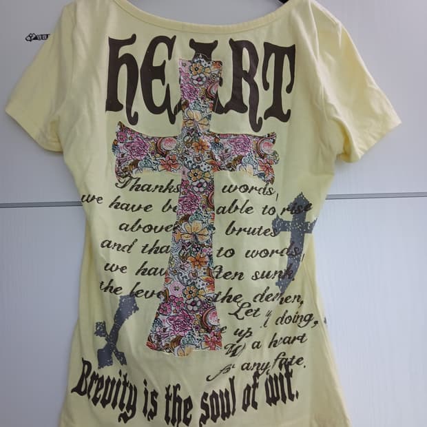 갸루Y2K 십자가플라워티