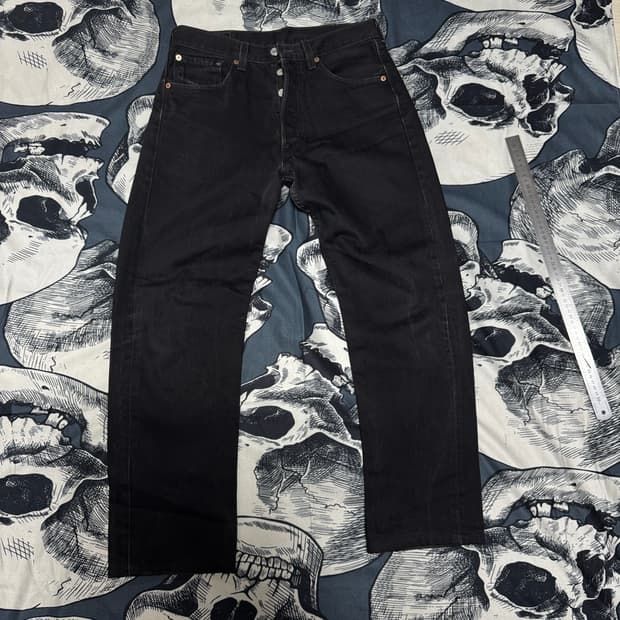 90s 리바이스 USA 501 0660 블랙진 W31L32 사이즈 