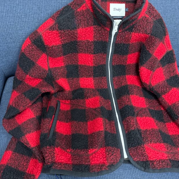 드레익스 버팔로 체크 플리스 자켓 L