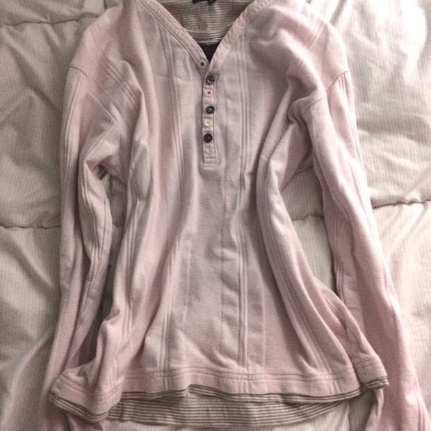 데일리 빈티지 모리 딸기우유 레이어드 탑