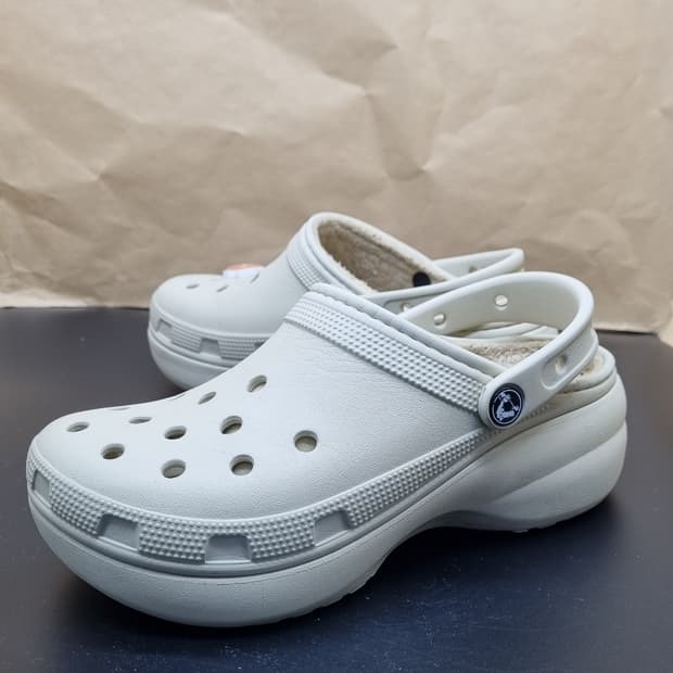 크록스 클로그 플렛폼 기모 안감털240