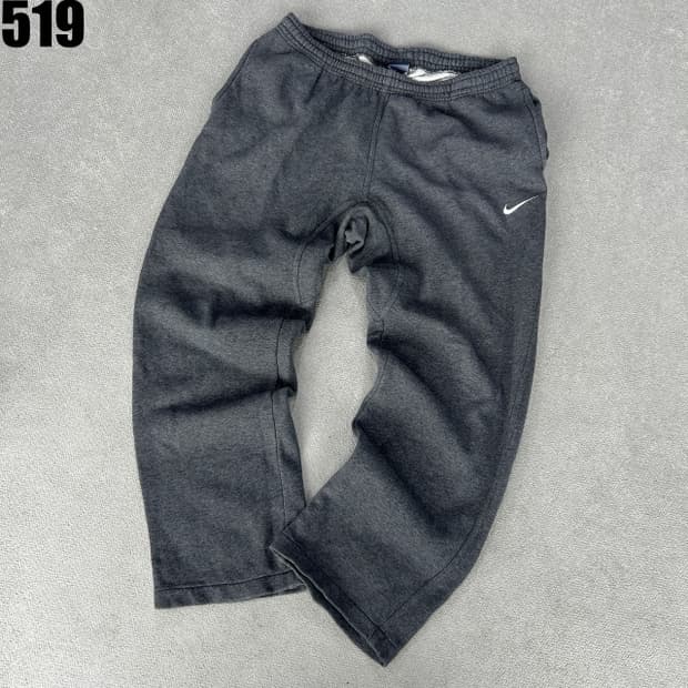 나이키 그레이 기모 트레이닝 바지