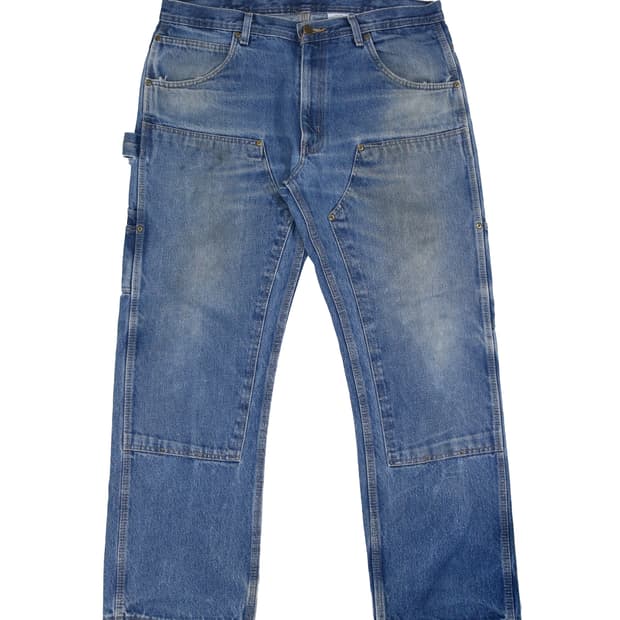 key 더블니 데님 90s 페이딩 리페어드 (34~36)