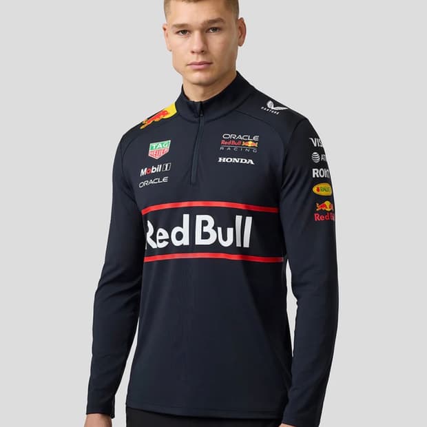 (새상품) castore 오라클 레드불 레이싱 하프집업 스웻셔츠 2XL