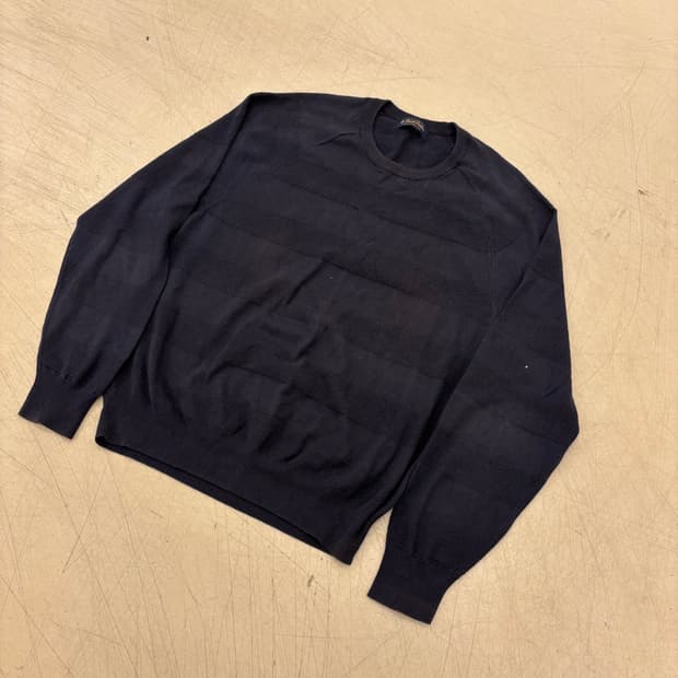 브룩스브라더스 네이비 패턴 니트